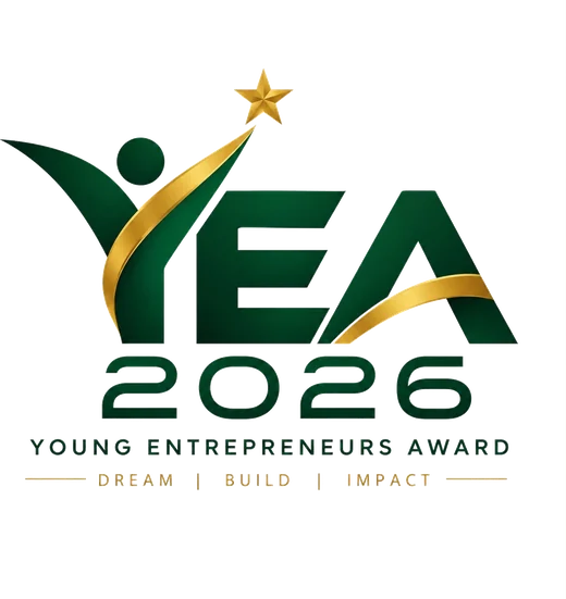 Young Entrepreneurs Award 2026 logo - Dream, Build, Impact
